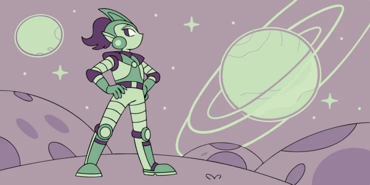 Lae'zel as Invader Zim: A Baldur's Gate 3 Crossover