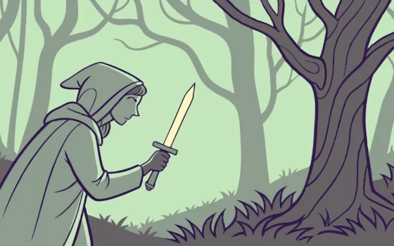 Minthara, sword drawn, in Baldur's Gate 3.